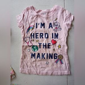 ‼️5 items for $8‼️Carter's Light Pink Hero Graphic Tee